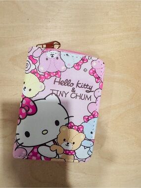 Source Unknown Hello Kitty & Tiny Chum Pink Multi-Color Zip Wallet